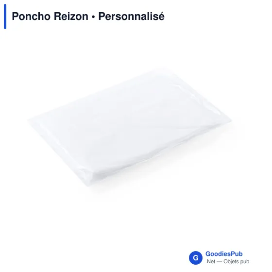 Poncho personnalisable Reizon pour adultes avec logo - Image 4