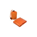 Variante Orange - Poncho thermique 2 en 1 personnalisable d'urgence avec logo - Survie