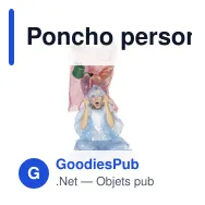 Poncho personnalisable en polyéthylène avec logo - Miniature 11