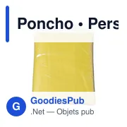 Poncho personnalisable en polyéthylène avec logo - Miniature 4