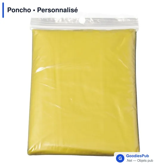 Poncho personnalisable en polyéthylène avec logo - Image 4