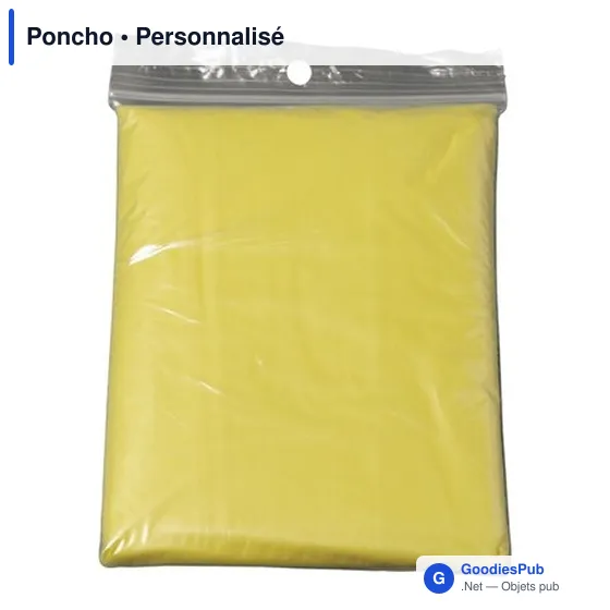 Poncho personnalisable en polyéthylène avec logo - Image 7