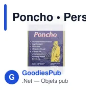 Poncho personnalisable en polyéthylène avec logo - Miniature 8