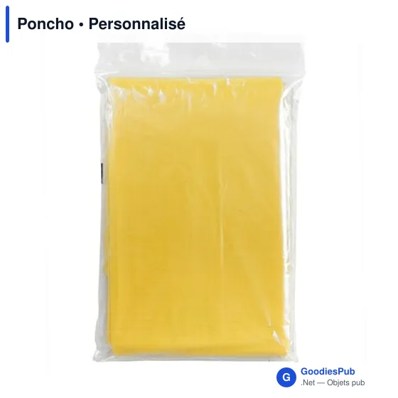 Poncho personnalisable en polyéthylène avec logo - Image 9