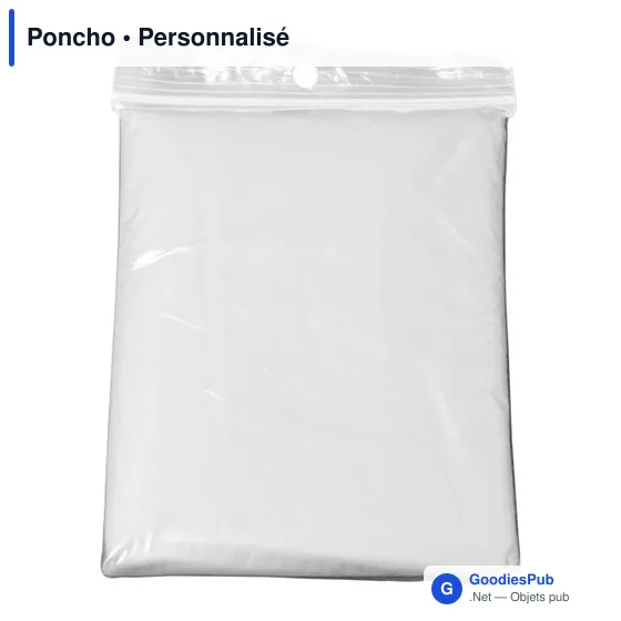 Poncho personnalisable en polyéthylène avec logo - Image 10