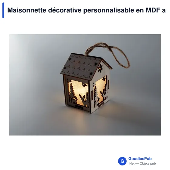Maisonnette décorative personnalisable en MDF avec logo - Image 6