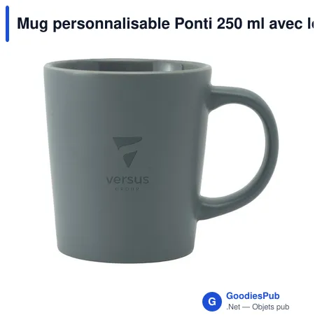 Mug personnalisable Ponti 250 ml avec logo en céramique