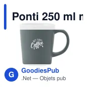 Mug personnalisable Ponti 250 ml avec logo en céramique - Miniature 4