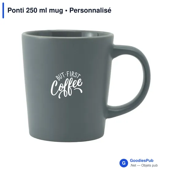 Mug personnalisable Ponti 250 ml avec logo en céramique - Image 4
