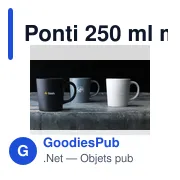 Mug personnalisable Ponti 250 ml avec logo en céramique - Miniature 5