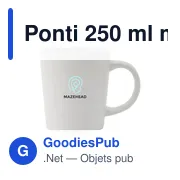Mug personnalisable Ponti 250 ml avec logo en céramique - Miniature 7
