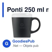 Mug personnalisable Ponti 250 ml avec logo en céramique - Miniature 8