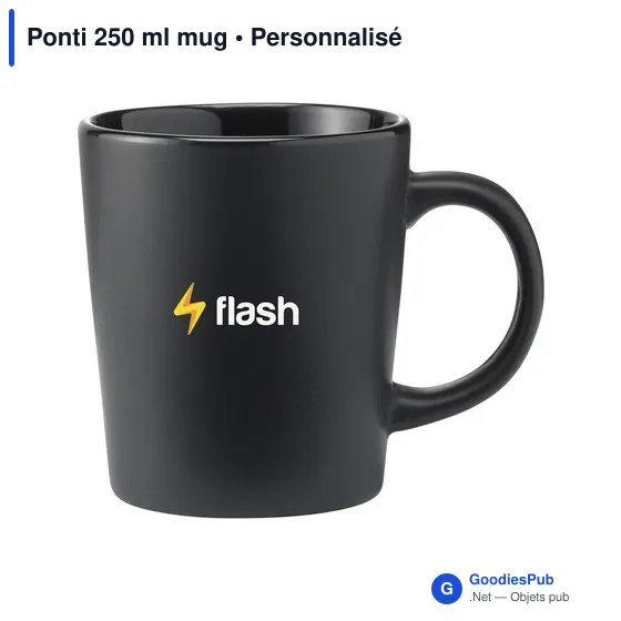 Mug personnalisable Ponti 250 ml avec logo en céramique - Image 10