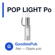 POP LIGHT Porte-clés LED en alu /ABS - Miniature 1