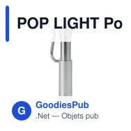 POP LIGHT Porte-clés LED en alu /ABS - Miniature 2