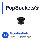 Support pour téléphone personnalisable PopSockets® Aluminium avec logo - Miniature 2