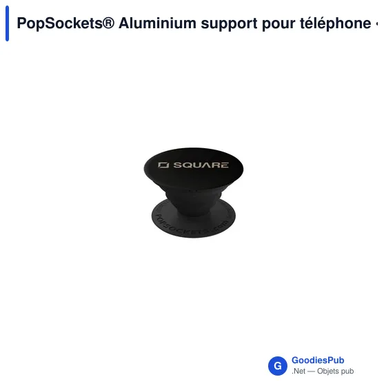 Support pour téléphone personnalisable PopSockets® Aluminium avec logo - Image 2