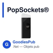 Support pour téléphone personnalisable PopSockets® Aluminium avec logo - Miniature 3