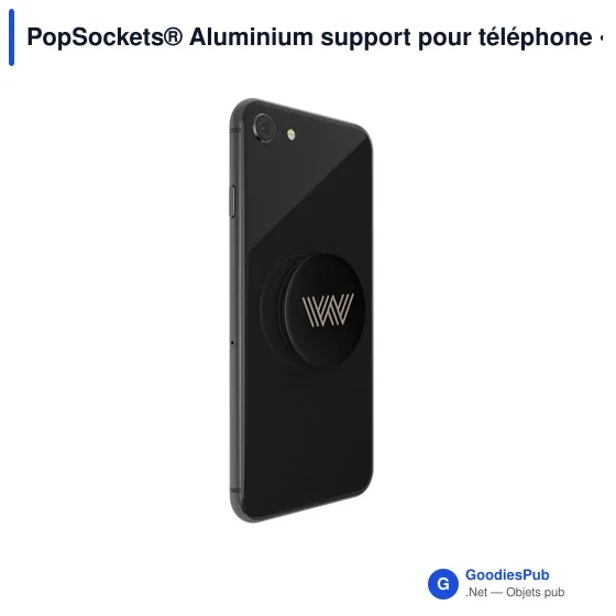 Support pour téléphone personnalisable PopSockets® Aluminium avec logo - Image 3