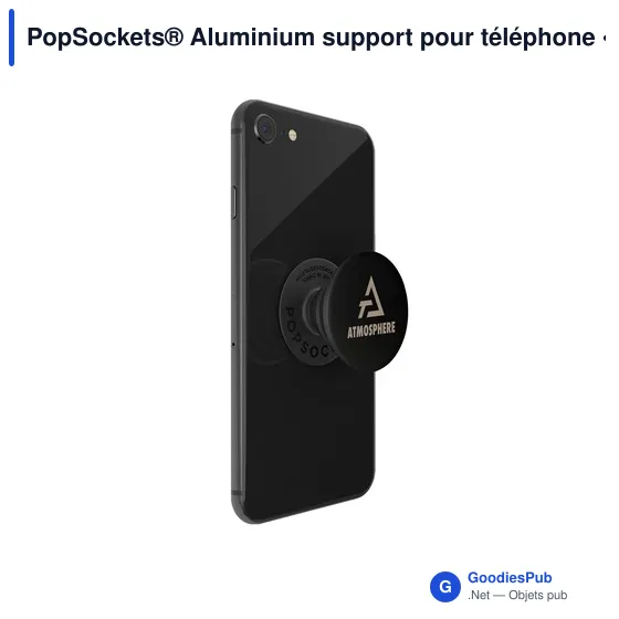 Support pour téléphone personnalisable PopSockets® Aluminium avec logo - Image 4