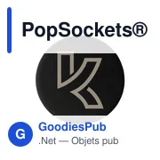 Support pour téléphone personnalisable PopSockets® Aluminium avec logo - Miniature 5