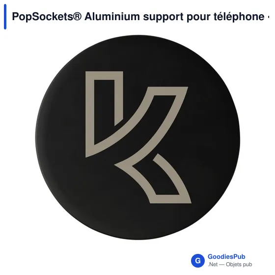 Support pour téléphone personnalisable PopSockets® Aluminium avec logo - Image 5