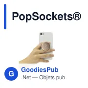 Support pour téléphone personnalisable PopSockets® Aluminium avec logo - Miniature 6