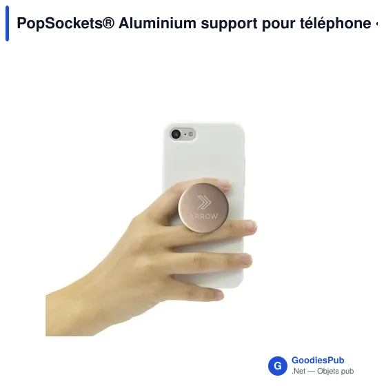 Support pour téléphone personnalisable PopSockets® Aluminium avec logo - Image 6