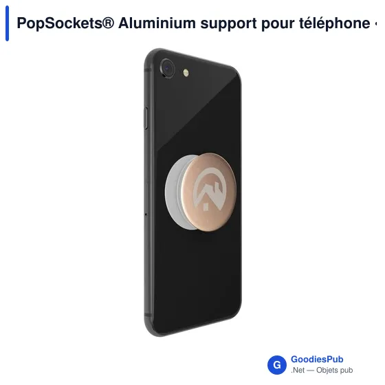 Support pour téléphone personnalisable PopSockets® Aluminium avec logo - Image 7