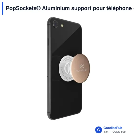 Support pour téléphone personnalisable PopSockets® Aluminium avec logo - Image 8