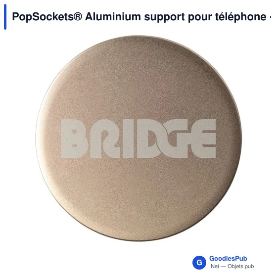 Support pour téléphone personnalisable PopSockets® Aluminium avec logo - Image 9