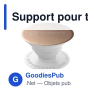 Support pour téléphone personnalisable PopSockets® Aluminium avec logo - Miniature 10
