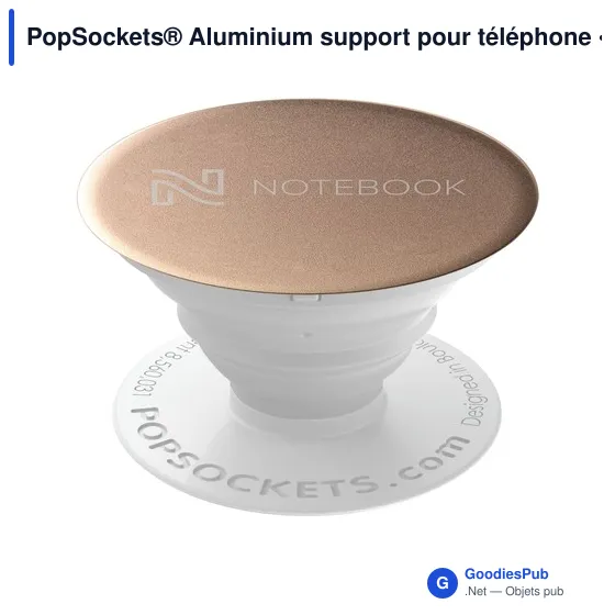 Support pour téléphone personnalisable PopSockets® Aluminium avec logo - Image 10