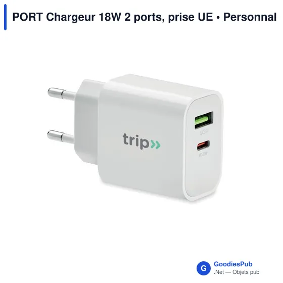 PORT Chargeur 18W 2 ports, prise UE - Image 4