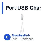 Port USB Chargeur Leony - Miniature 2