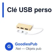 Clé USB personnalisable avec logo pour entreprises - modèle Layais - Miniature 1