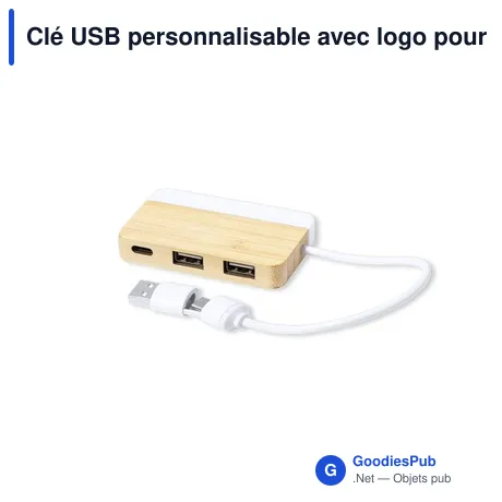 Clé USB personnalisable avec logo pour entreprises - modèle Layais