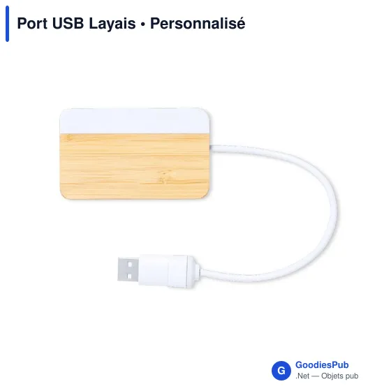 Clé USB personnalisable avec logo pour entreprises - modèle Layais - Image 3