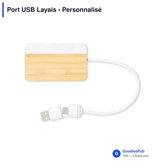 Clé USB personnalisable avec logo pour entreprises - modèle Layais - Image 4