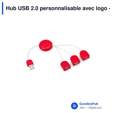 Hub USB 2.0 personnalisable avec logo - Port USB Pod