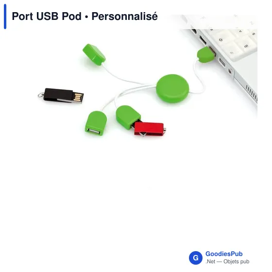 Hub USB 2.0 personnalisable avec logo - Port USB Pod - Image 3