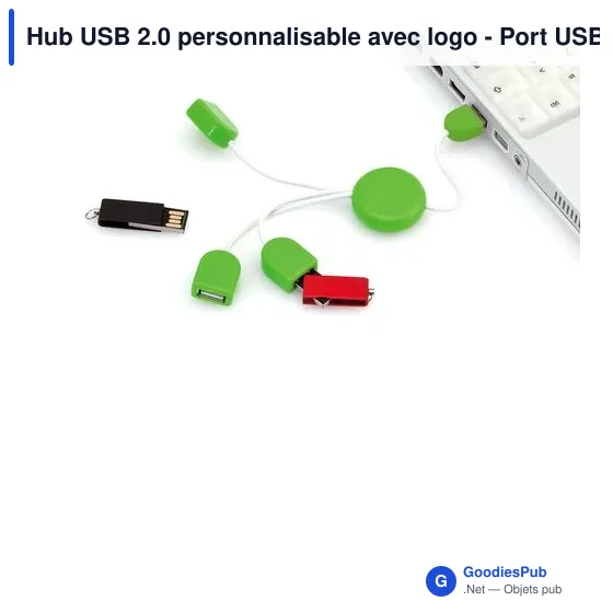 Hub USB 2.0 personnalisable avec logo - Port USB Pod - Image 4