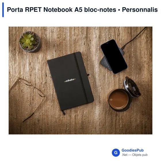 Bloc-notes A5 personnalisable en RPET avec logo - Image 11