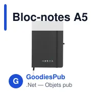 Bloc-notes A5 personnalisable en RPET avec logo - Miniature 12