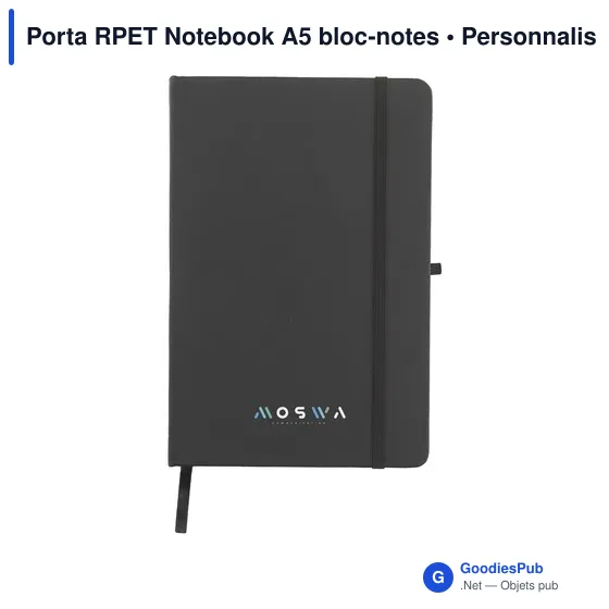 Bloc-notes A5 personnalisable en RPET avec logo - Image 12