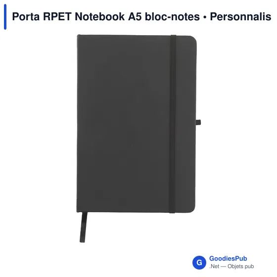 Bloc-notes A5 personnalisable en RPET avec logo - Image 6