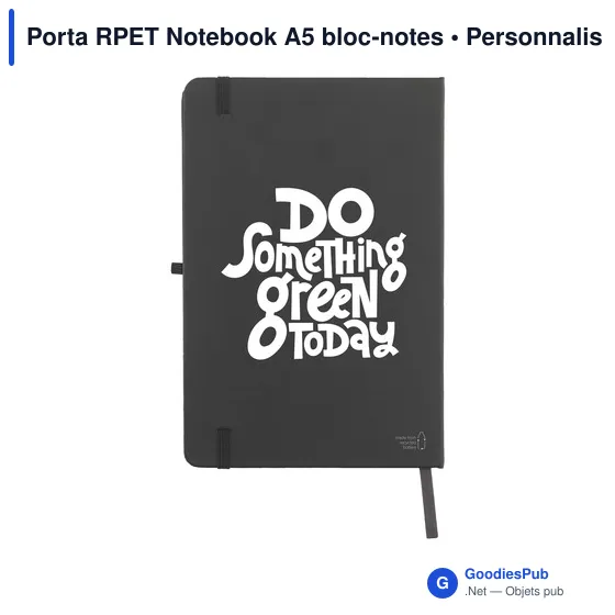 Bloc-notes A5 personnalisable en RPET avec logo - Image 7