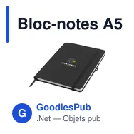 Bloc-notes A5 personnalisable en RPET avec logo - Miniature 9