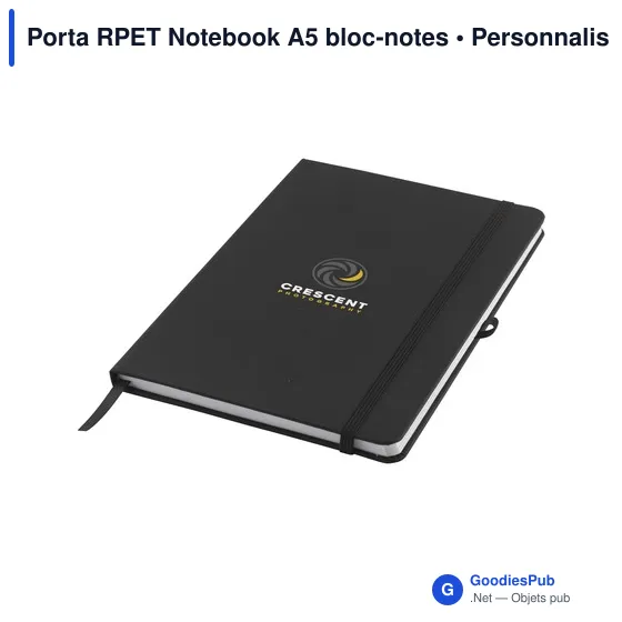 Bloc-notes A5 personnalisable en RPET avec logo - Image 9