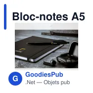 Bloc-notes A5 personnalisable en RPET avec logo - Miniature 10